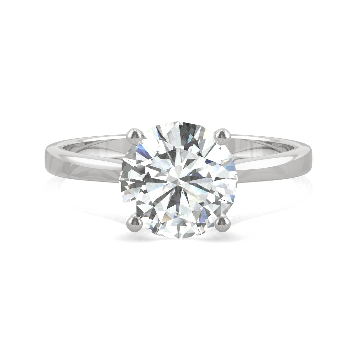 1.90 CTW DEW Round Forever Bright™ Moissanite Ring