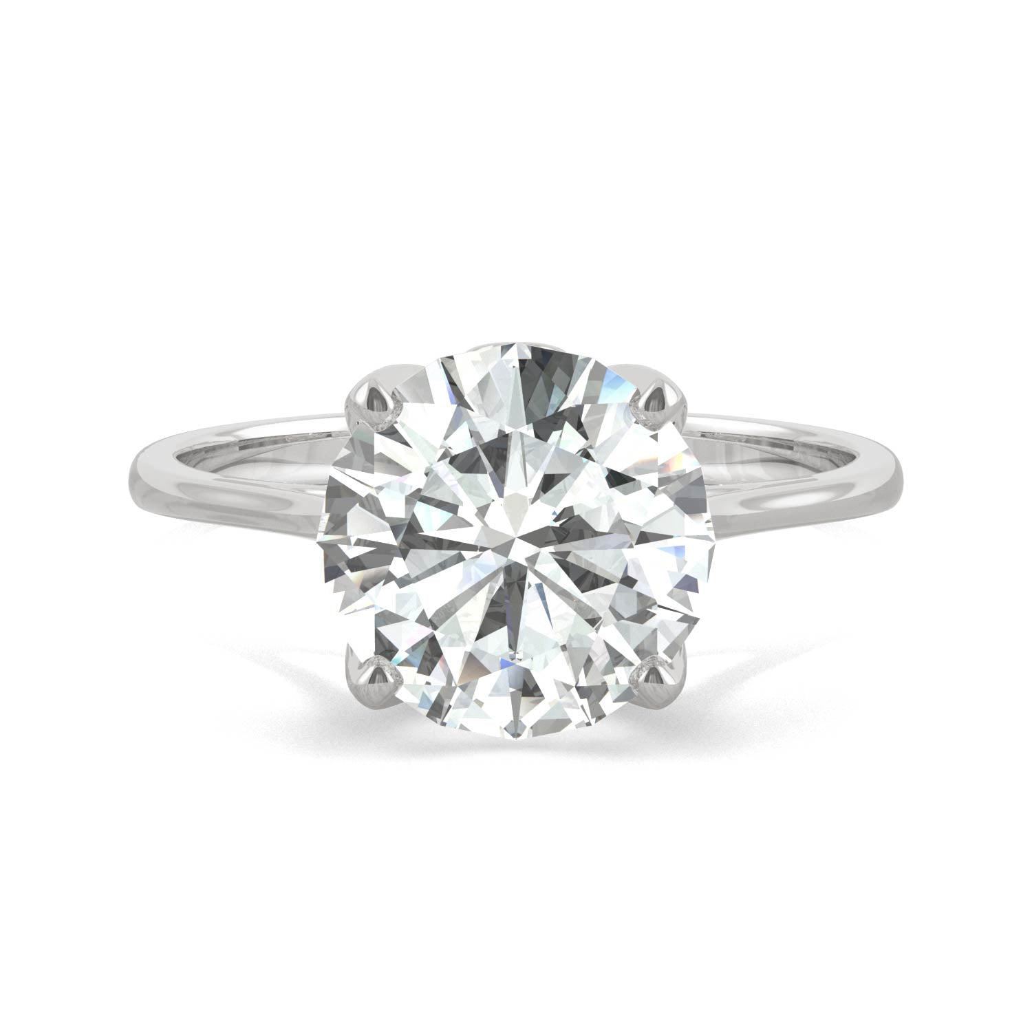 2.70 CTW DEW Round Forever Bright™ Moissanite Ring