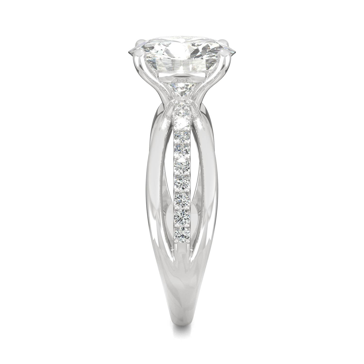 2.90 CTW DEW Round Forever Bright™ Moissanite Ring