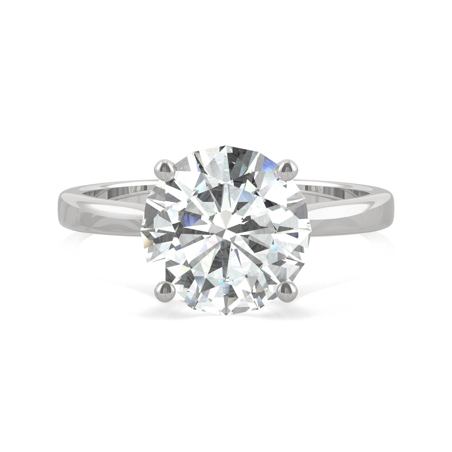 2.70 CTW DEW Round Forever Bright™ Moissanite Ring