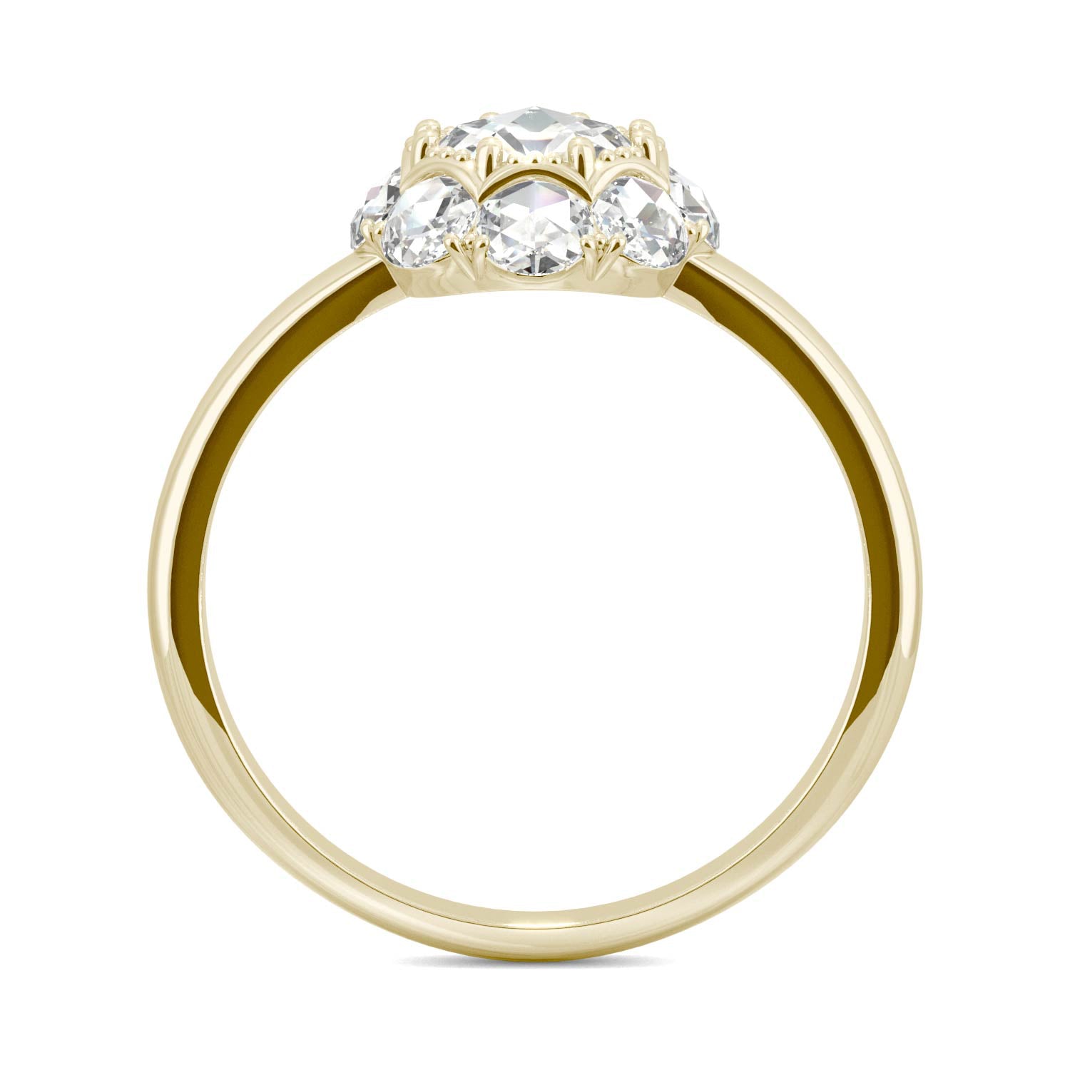 0.95 CTW DEW Round Forever One™ Moissanite Halo Ring