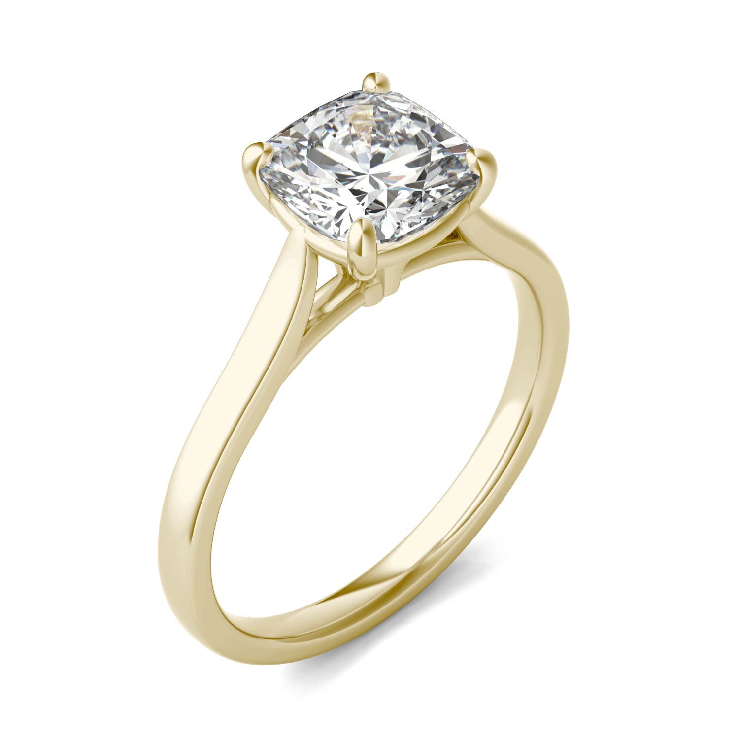 2.00 CTW DEW Cushion Forever Bright™ Moissanite Ring