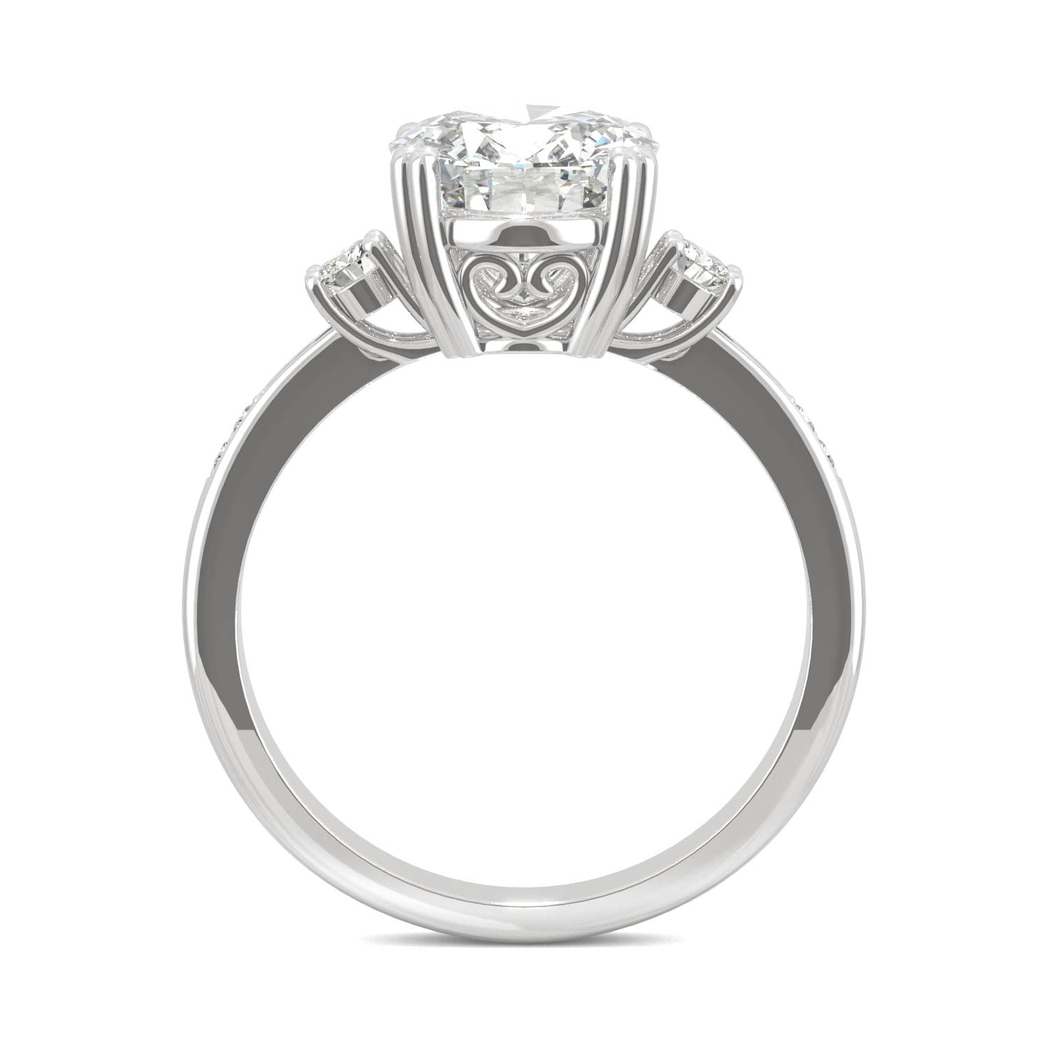 3.14 CTW DEW Oval Forever Bright™ Moissanite Ring