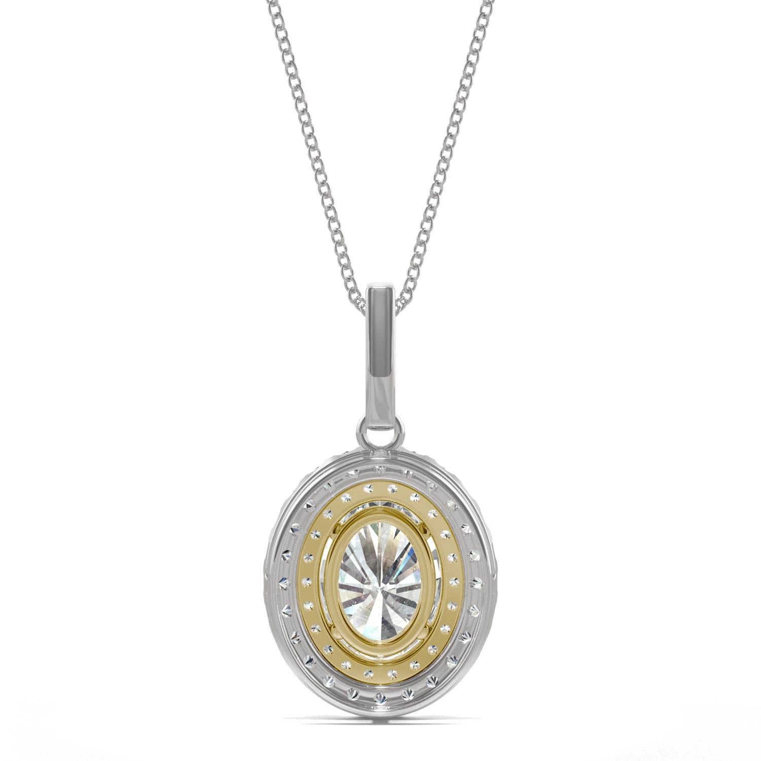 1.85 CTW DEW Oval Forever Bright™ Moissanite Necklace