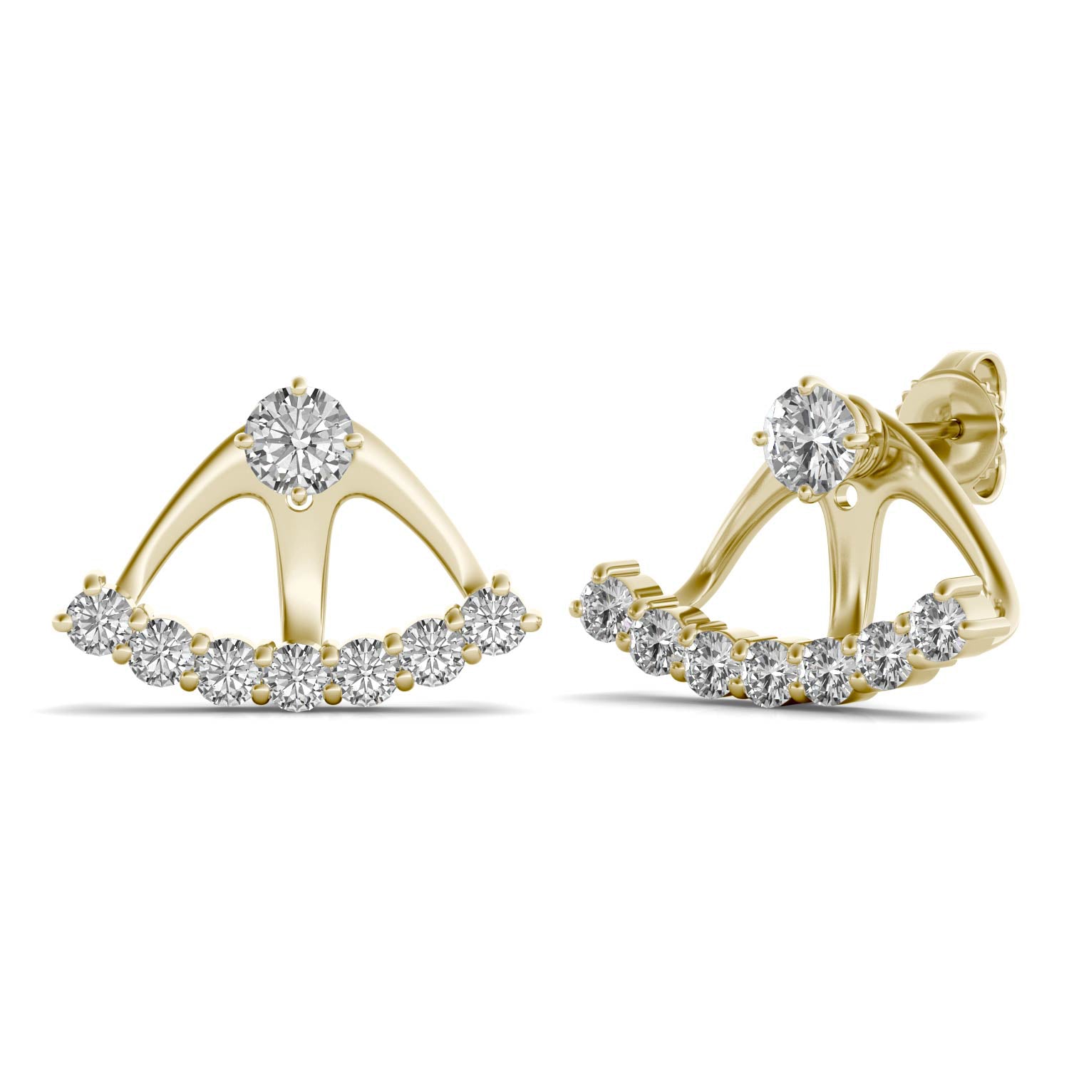 1.16 CTW DEW Round Forever One™ Moissanite Earrings