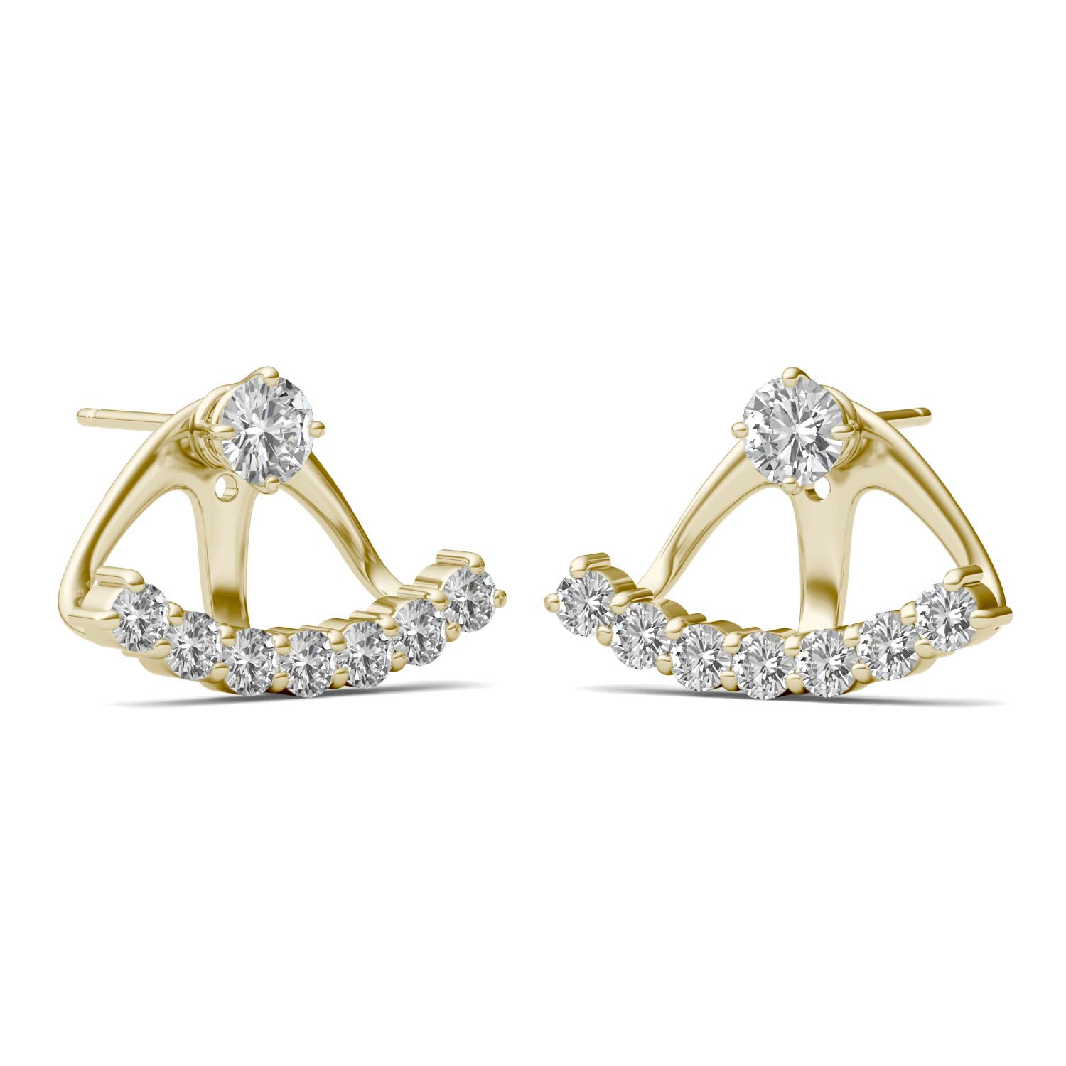 1.16 CTW DEW Round Forever One™ Moissanite Earrings