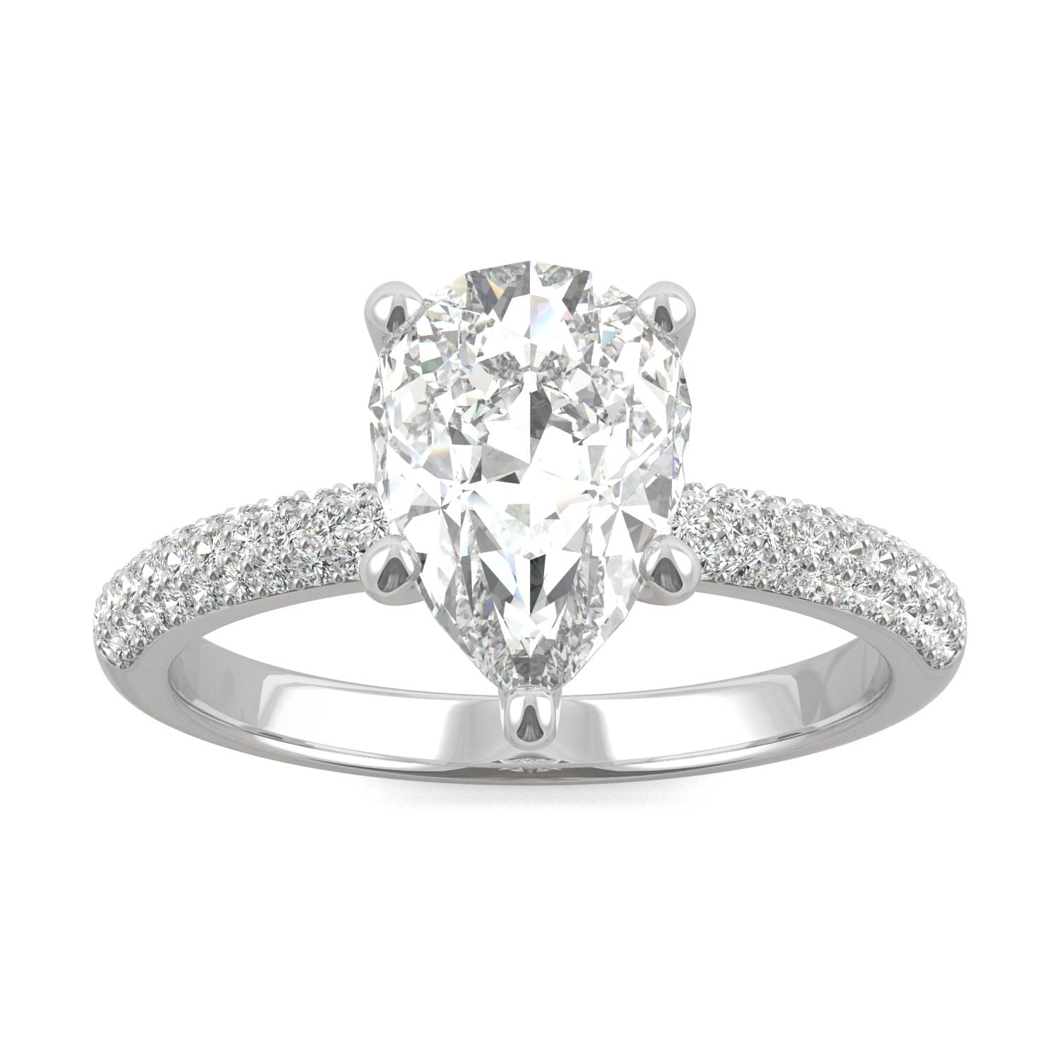 2.31 CTW DEW Pear Forever Bright™ Moissanite Ring