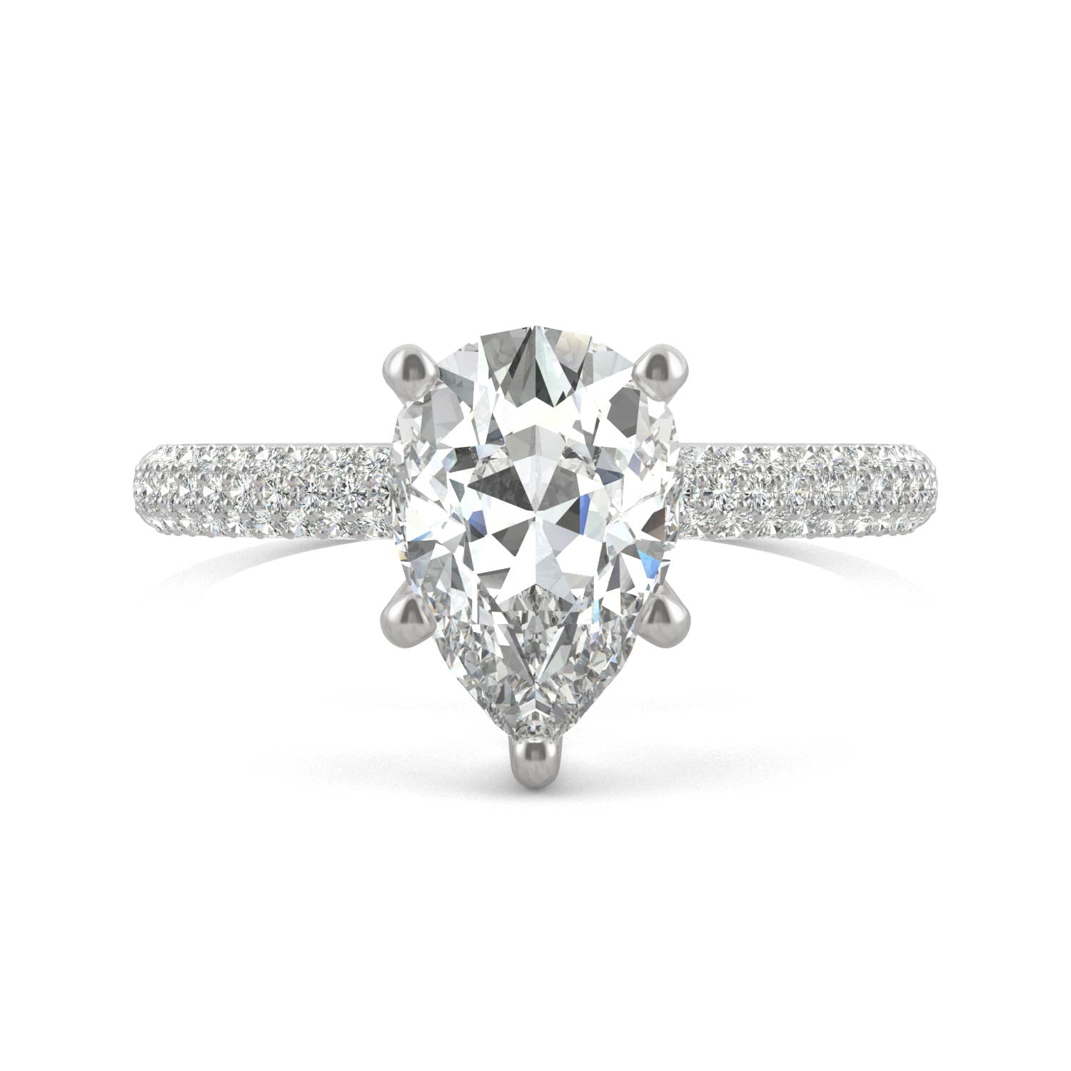 2.31 CTW DEW Pear Forever Bright™ Moissanite Ring