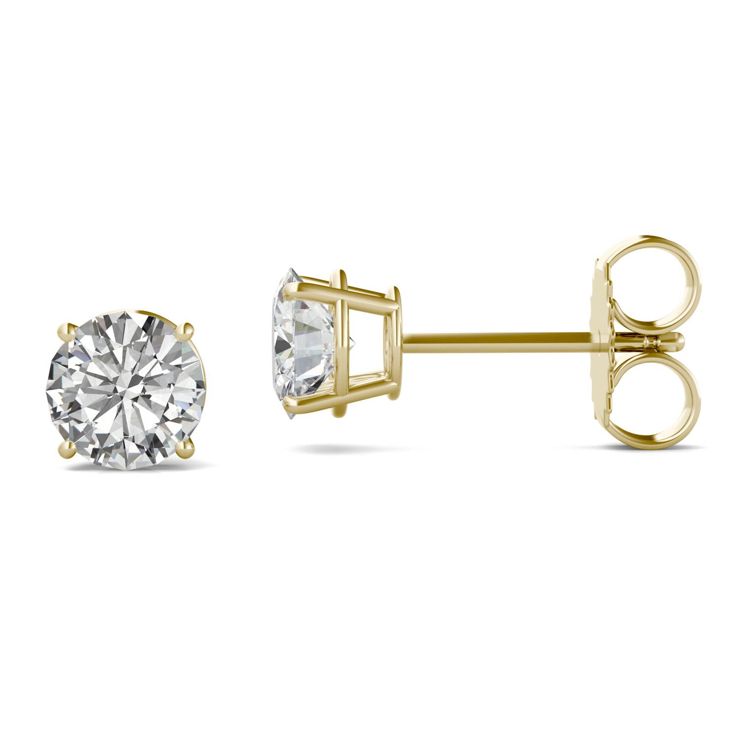 1.60 CTW DEW Round Forever Bright™ Moissanite Earrings