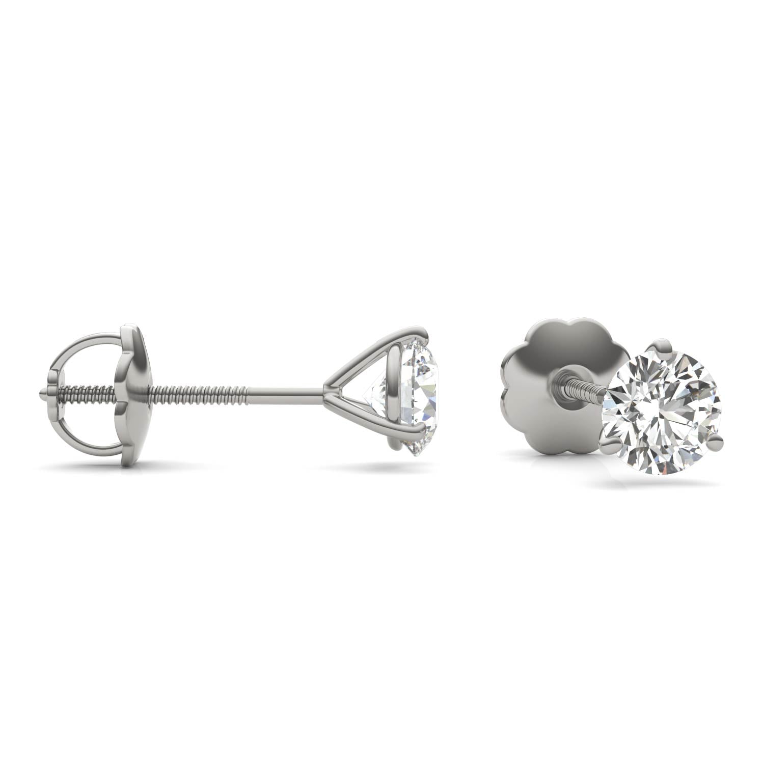 1 CTW Round Caydia® Lab Grown Diamond Earring