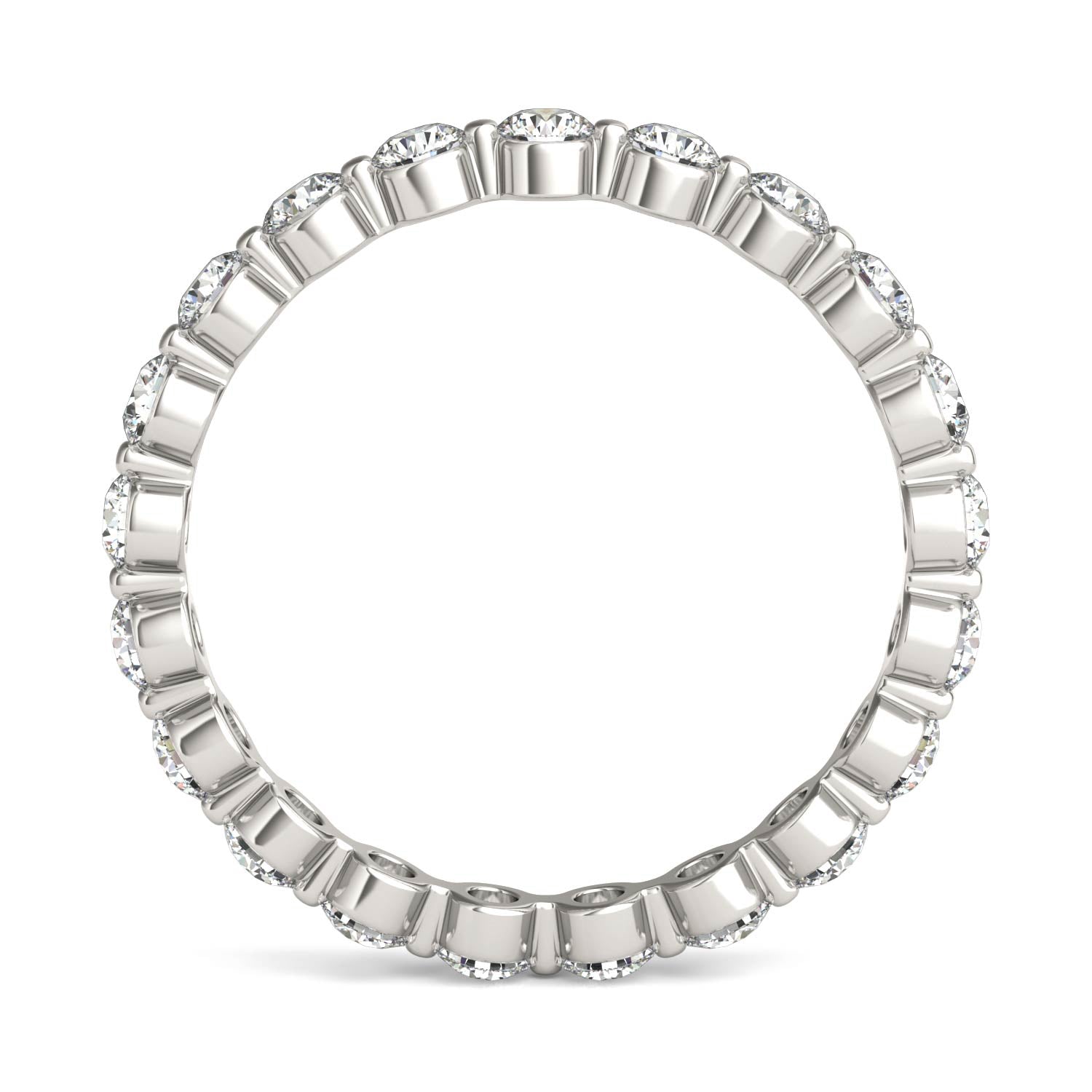 1 CTW Round Caydia® Lab Grown Diamond Single Prong Eternity Band Ring