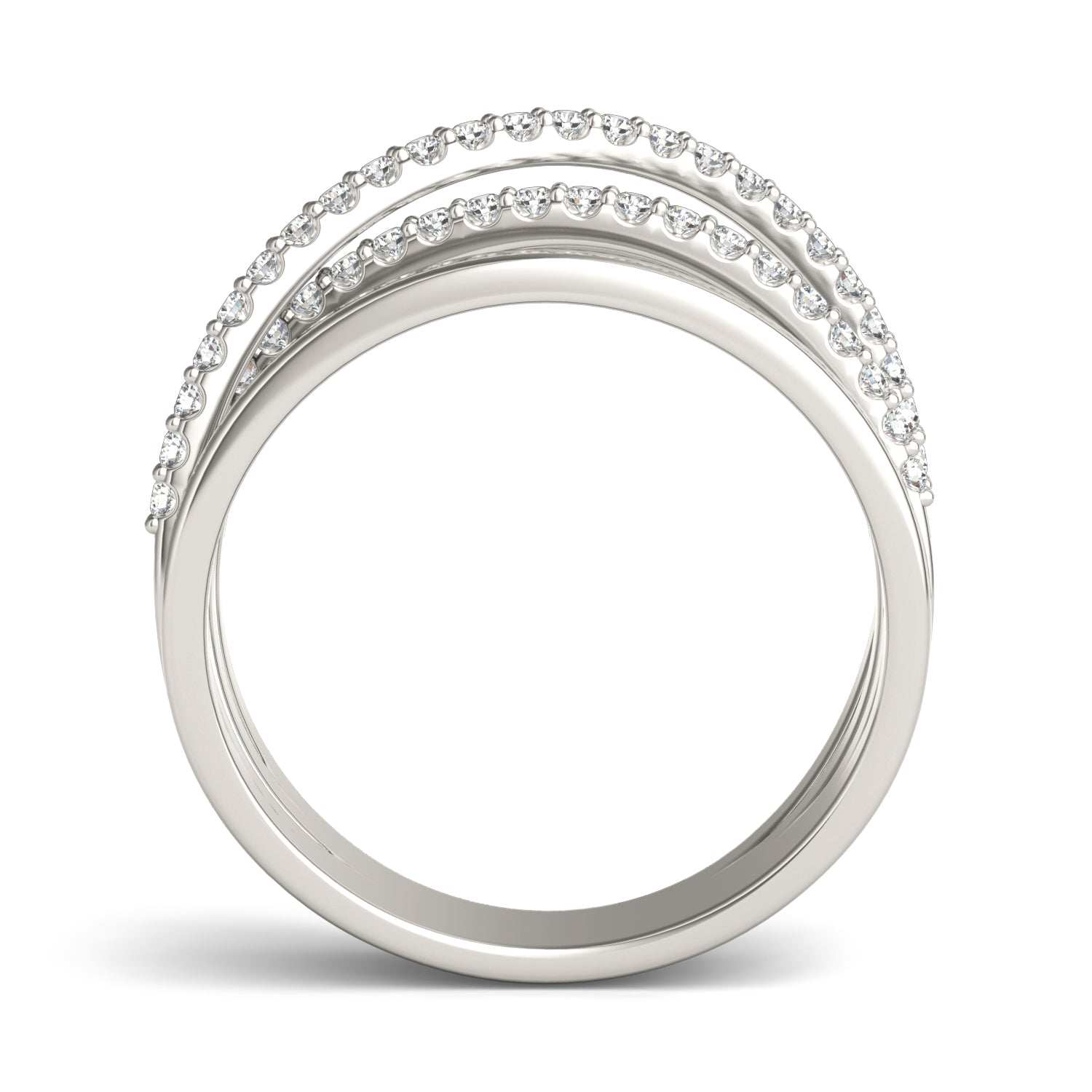 1/3 CTW Round Caydia® Lab Grown Diamond Crossover Ring