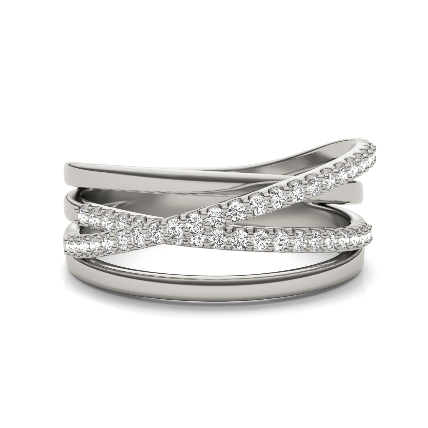 1/3 CTW Round Caydia® Lab Grown Diamond Crossover Ring