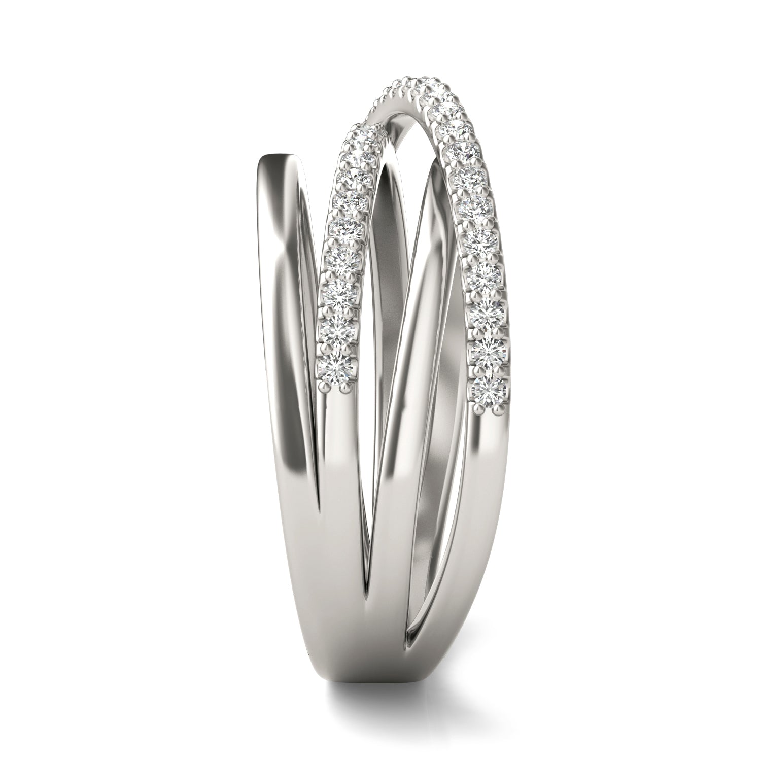 1/3 CTW Round Caydia® Lab Grown Diamond Crossover Ring