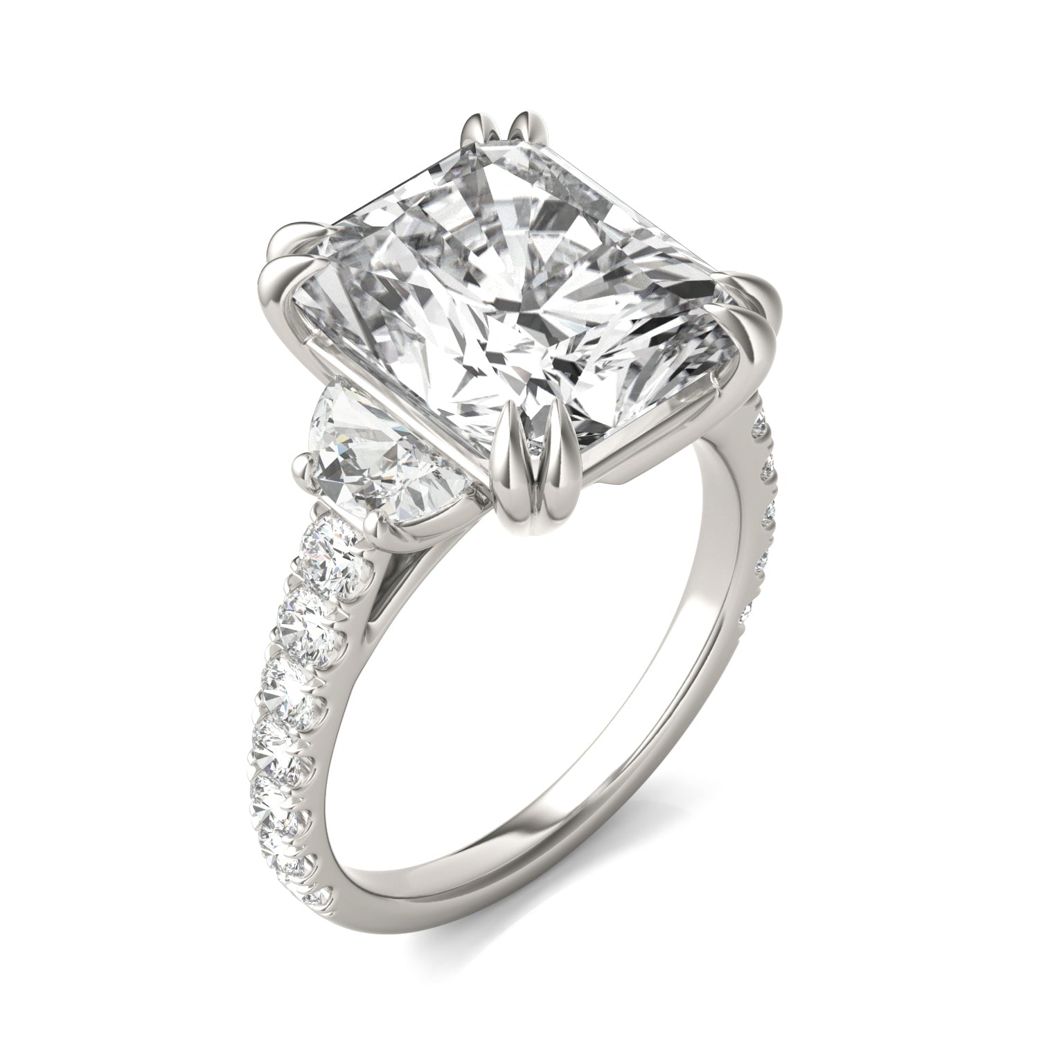 8.40 CTW DEW Radiant Forever One™ Moissanite Ring