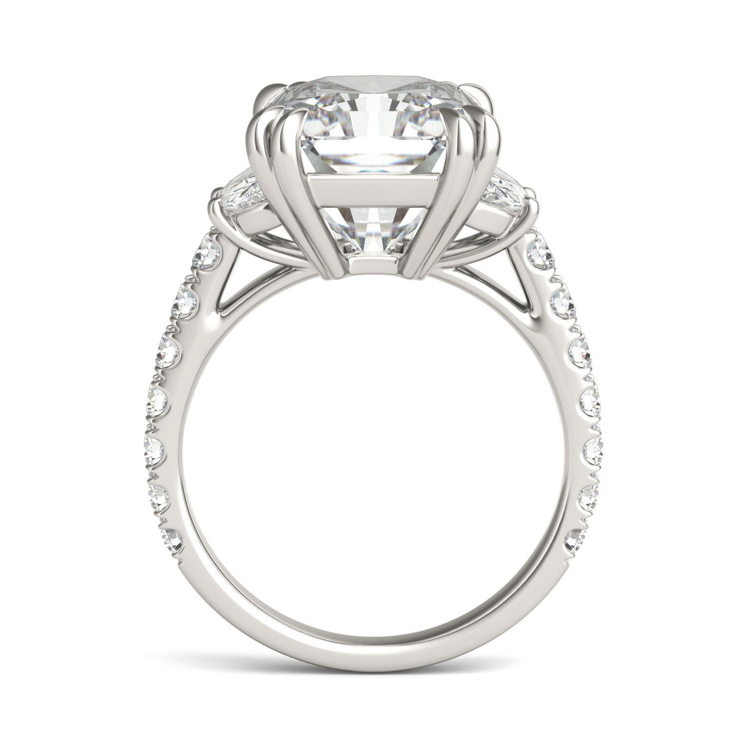 8.40 CTW DEW Radiant Forever One™ Moissanite Ring