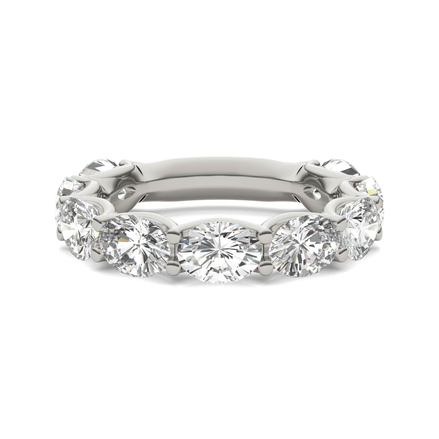 4.50 CTW DEW Oval Forever One™ Moissanite Ring