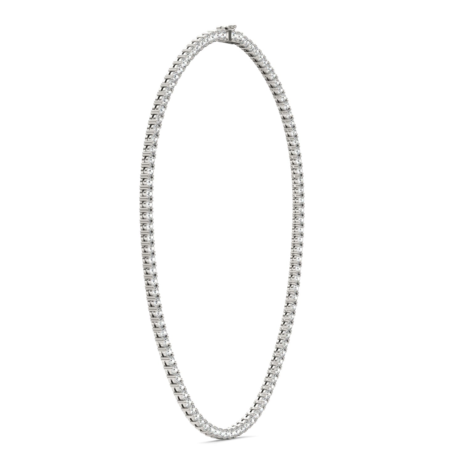 17.12 CTW DEW Round Forever One™ Moissanite Tennis Necklace