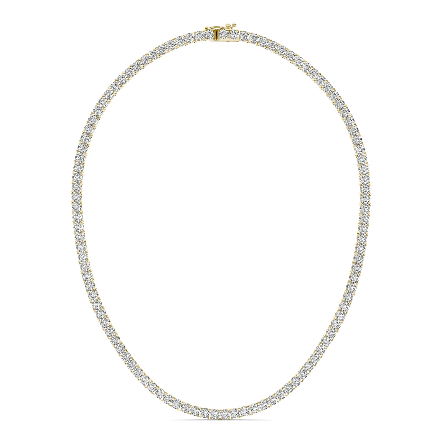 17.12 CTW DEW Round Forever One™ Moissanite Tennis Necklace