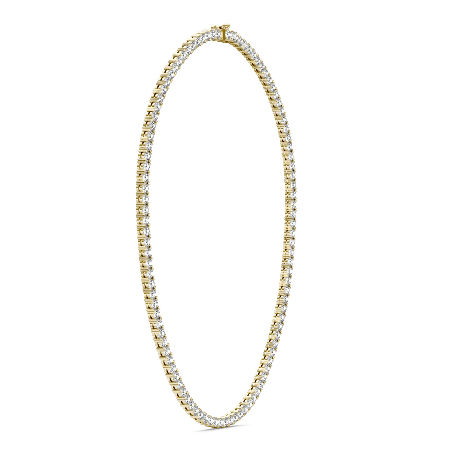 17.12 CTW DEW Round Forever One™ Moissanite Tennis Necklace