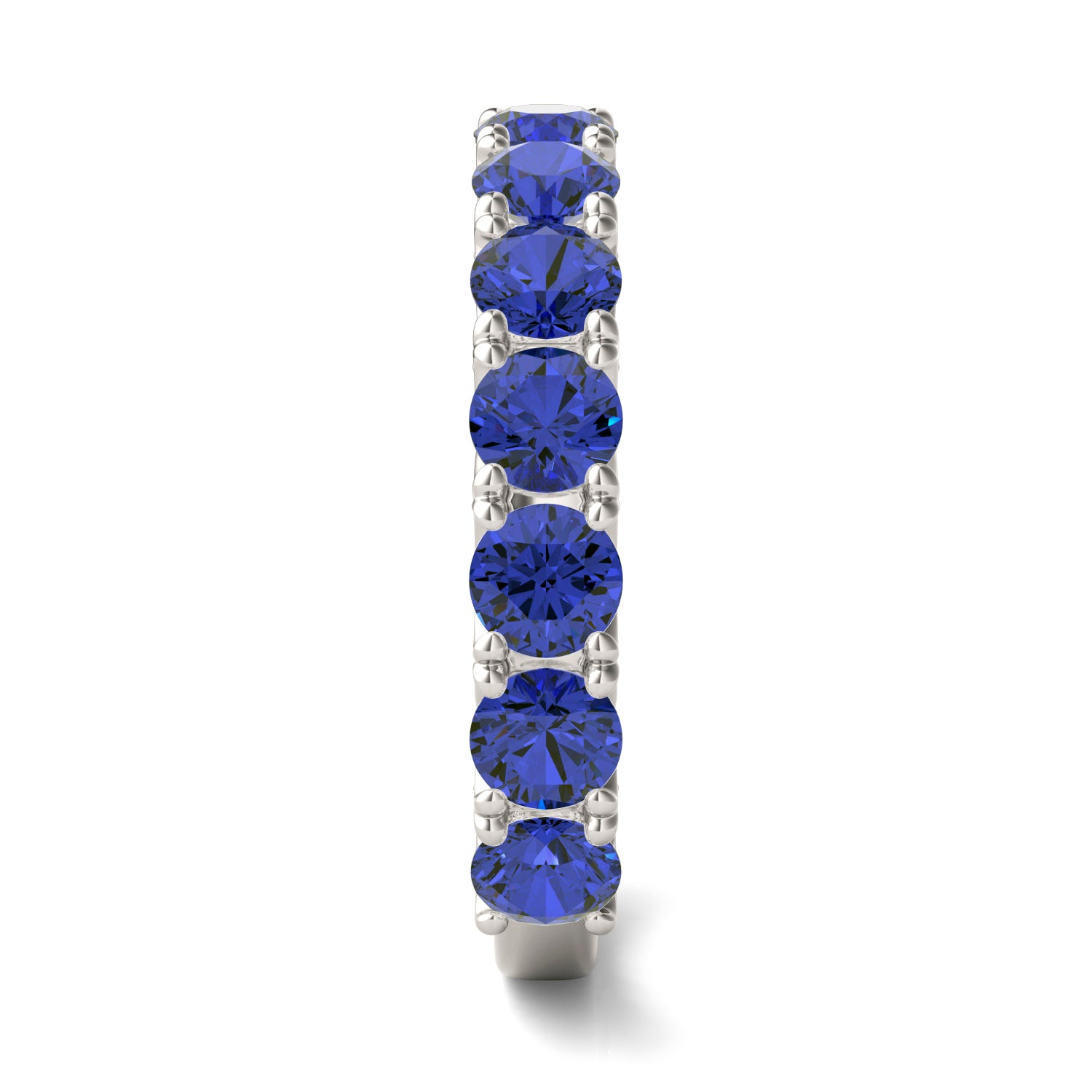 1/4 CTW Round Caydia® Lab Grown Diamond Accented Anniversary Ring featuring Created Sapphire