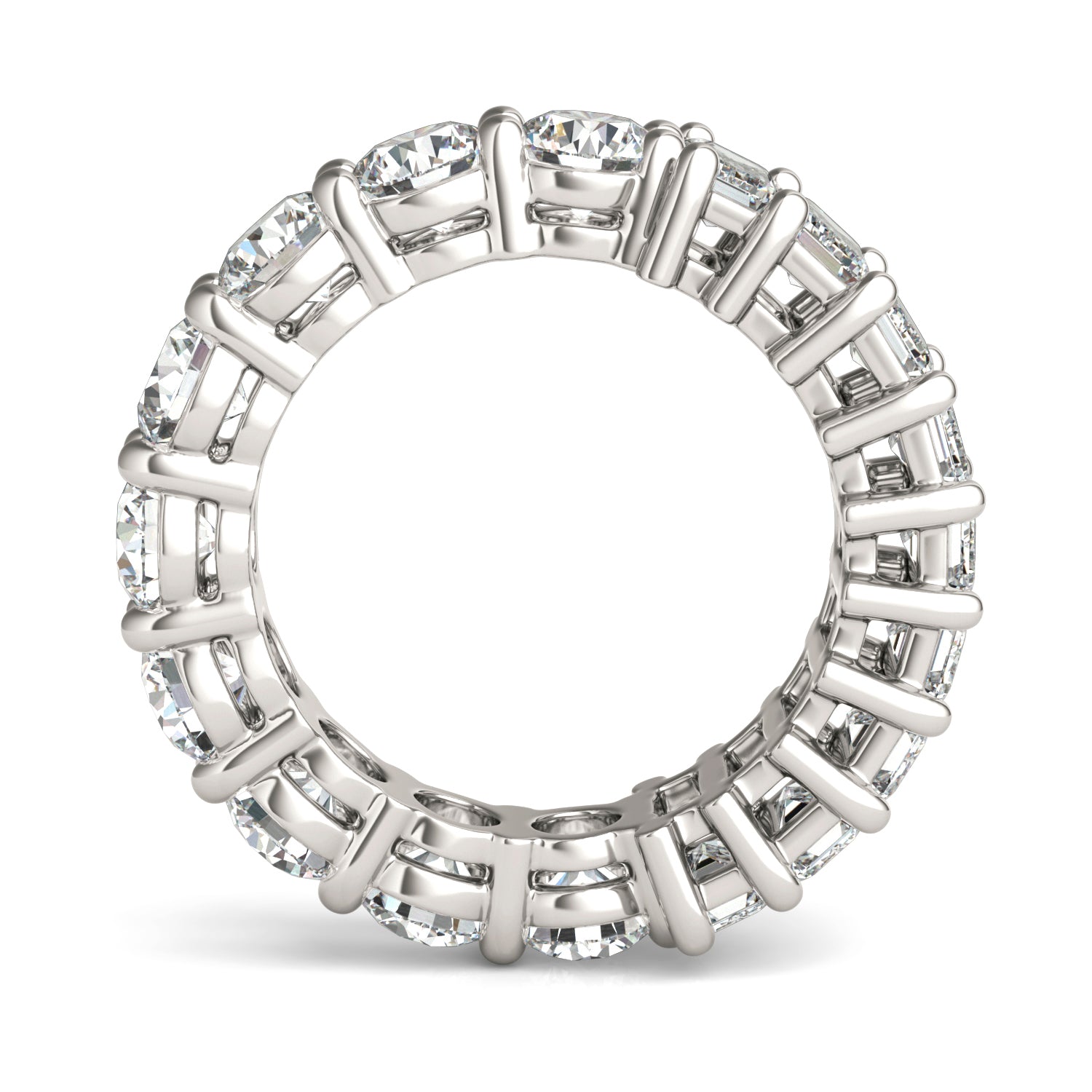 4 7/8 CTW Round Caydia® Lab Grown Diamond Couture Two Sided Eternity Ring