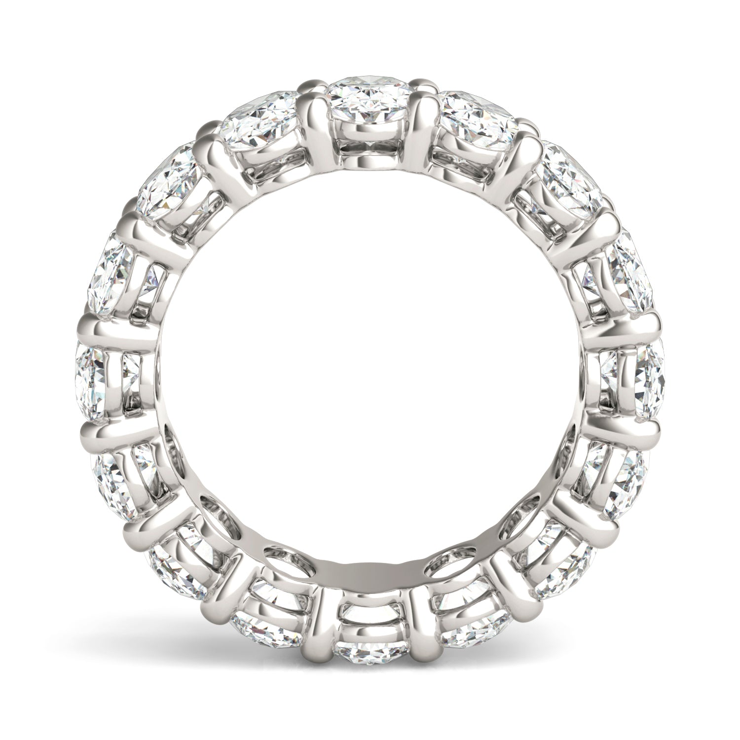 5 1/4 CTW Oval Caydia® Lab Grown Diamond Couture Classic Eternity Ring