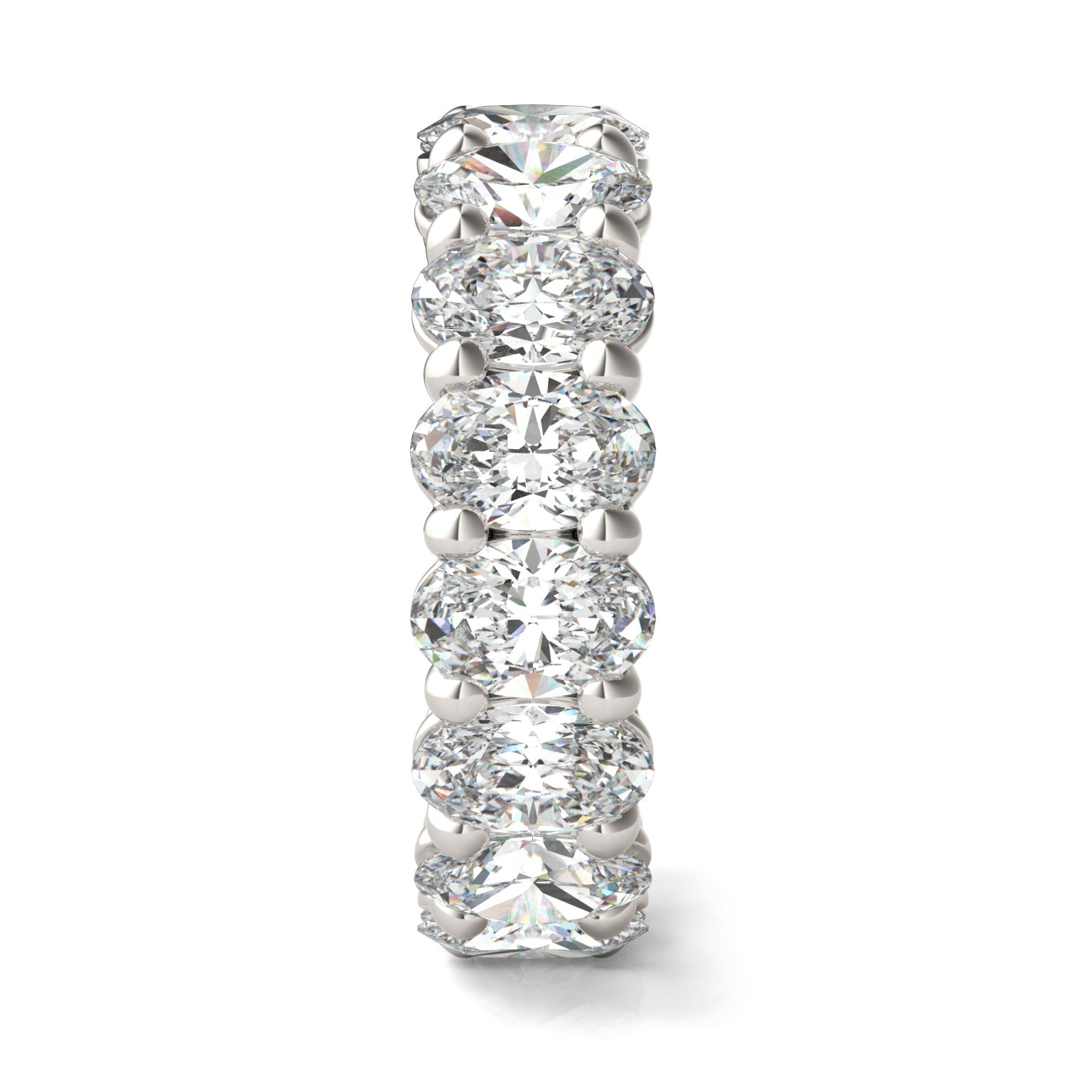 5 1/4 CTW Oval Caydia® Lab Grown Diamond Couture Classic Eternity Ring