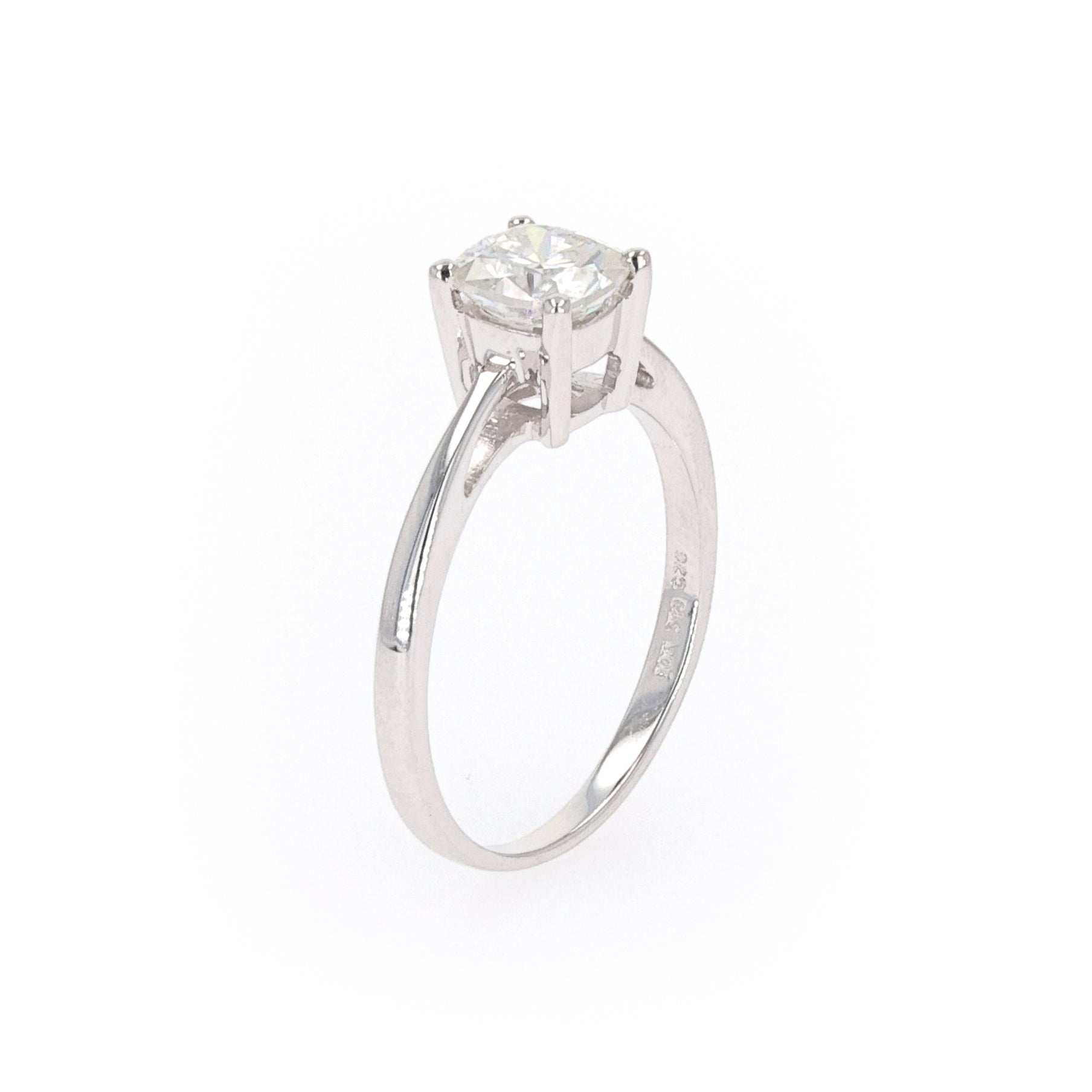 1.10 CTW DEW Cushion Forever Classic™ Moissanite Ring