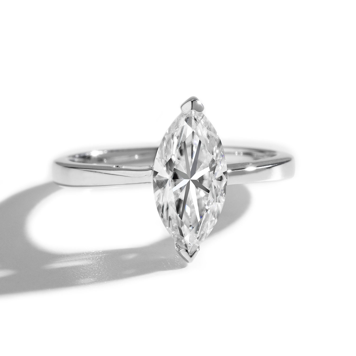 1.80 CTW DEW Marquise Forever Classic™ Moissanite Ring