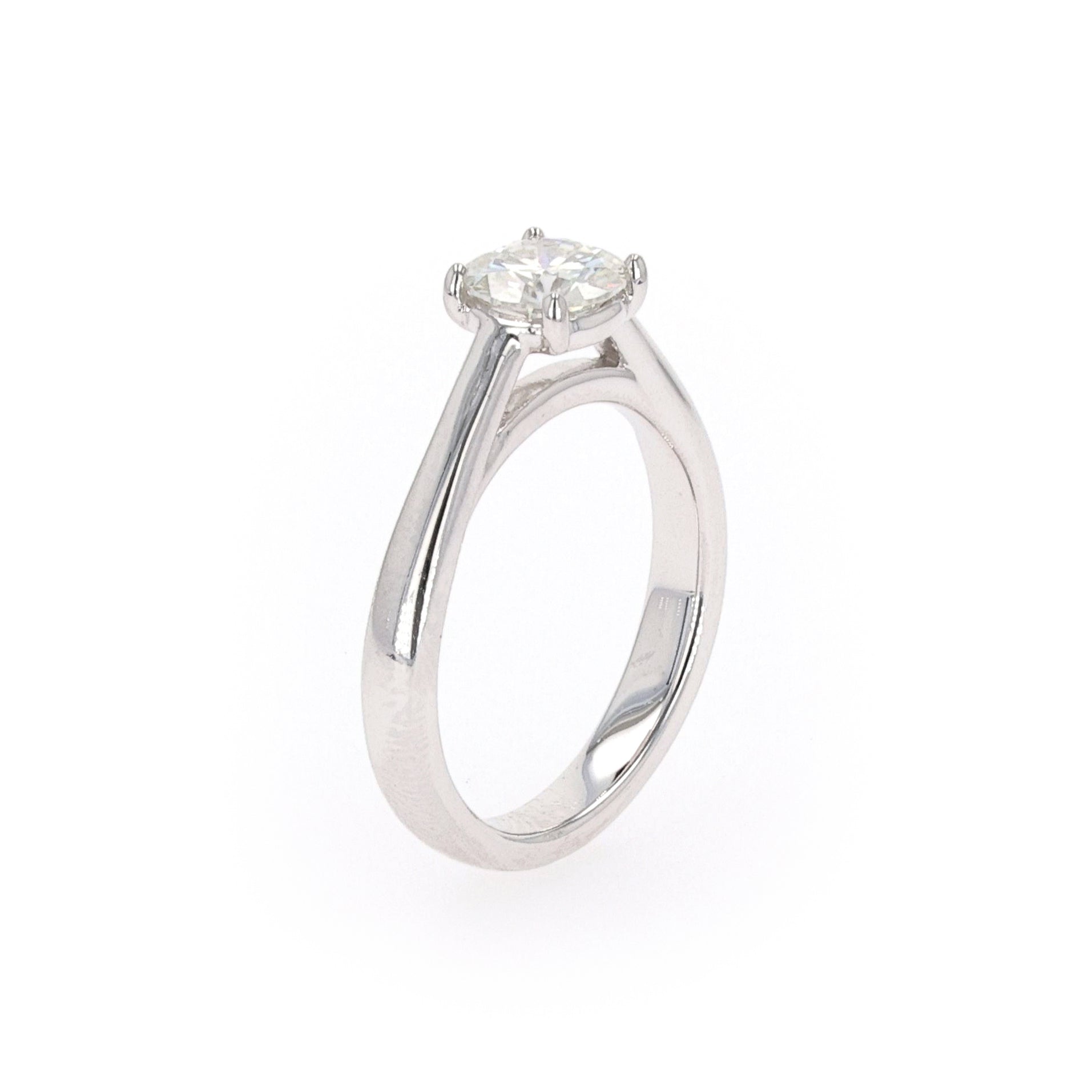 1.00 CTW DEW Round Forever Classic™ Moissanite Ring