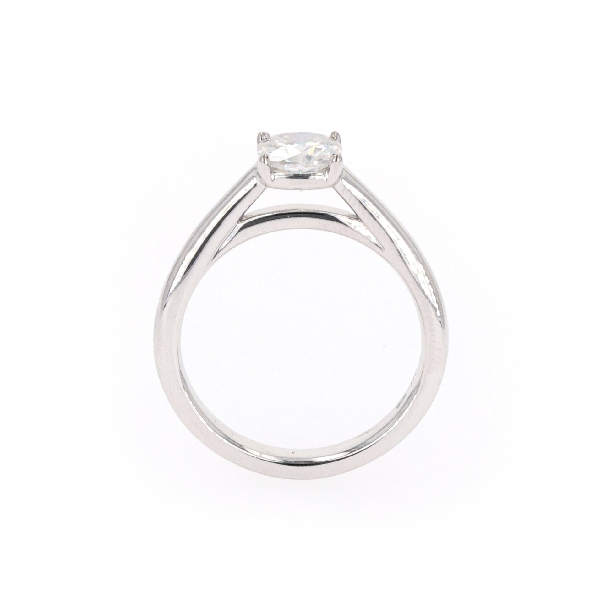 1.10 CTW DEW Cushion Forever Classic™ Moissanite Ring