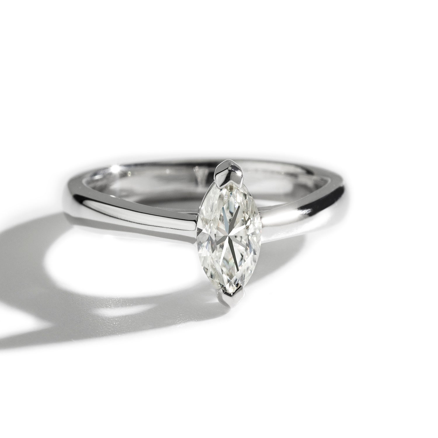 0.70 CTW DEW Marquise Forever Classic™ Moissanite Ring