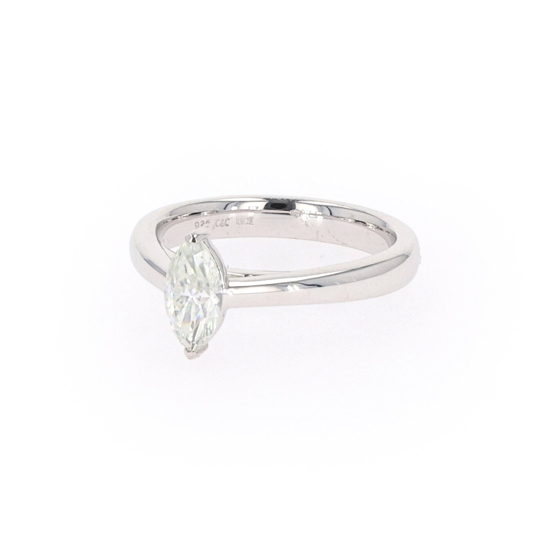 0.70 CTW DEW Marquise Forever Classic™ Moissanite Ring