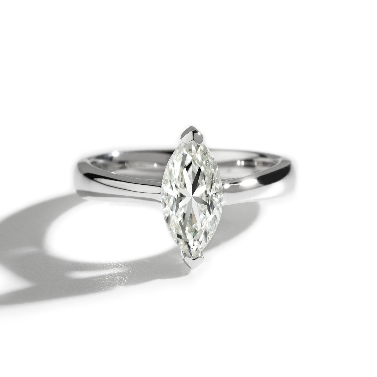 1.40 CTW DEW Marquise Forever Classic™ Moissanite Ring