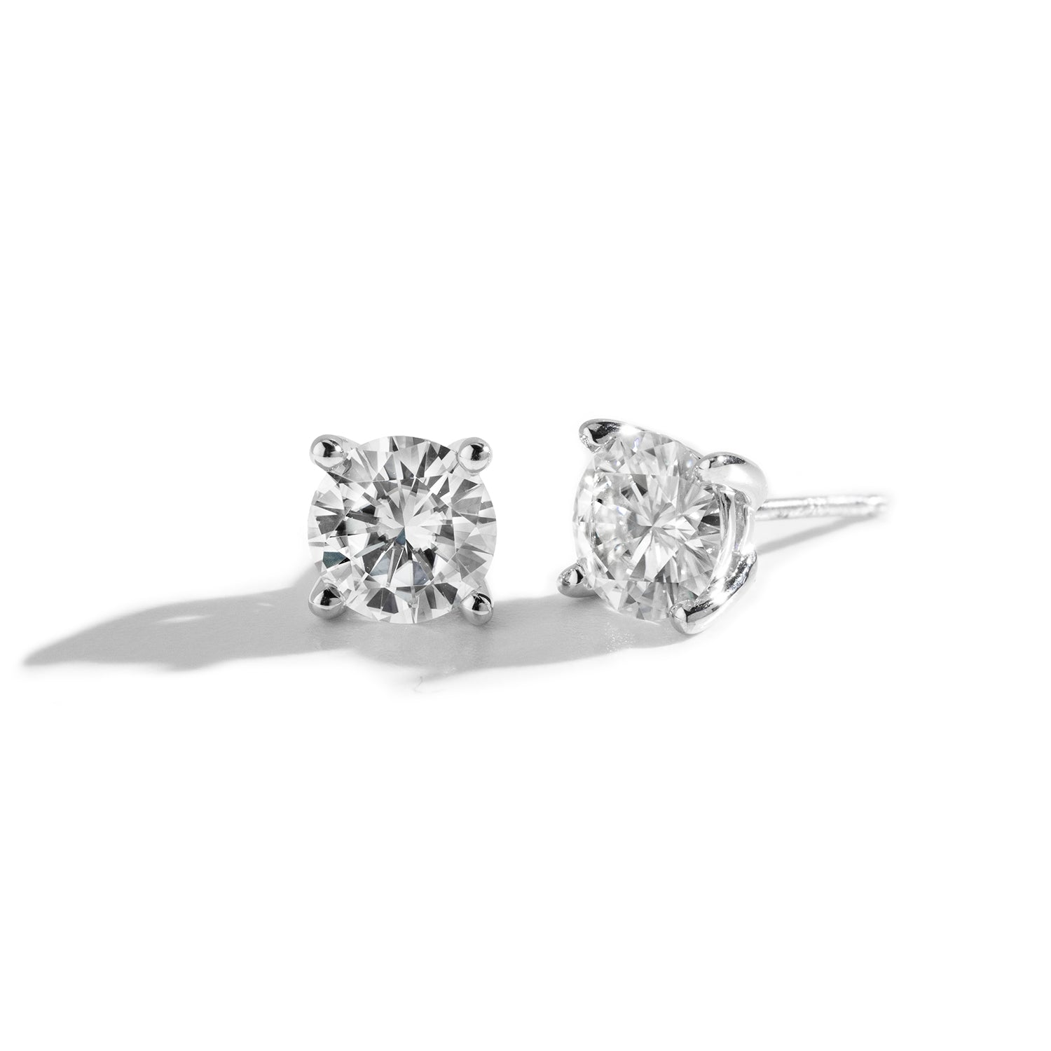 1.60 CTW DEW Round Forever Classic™ Moissanite Earrings